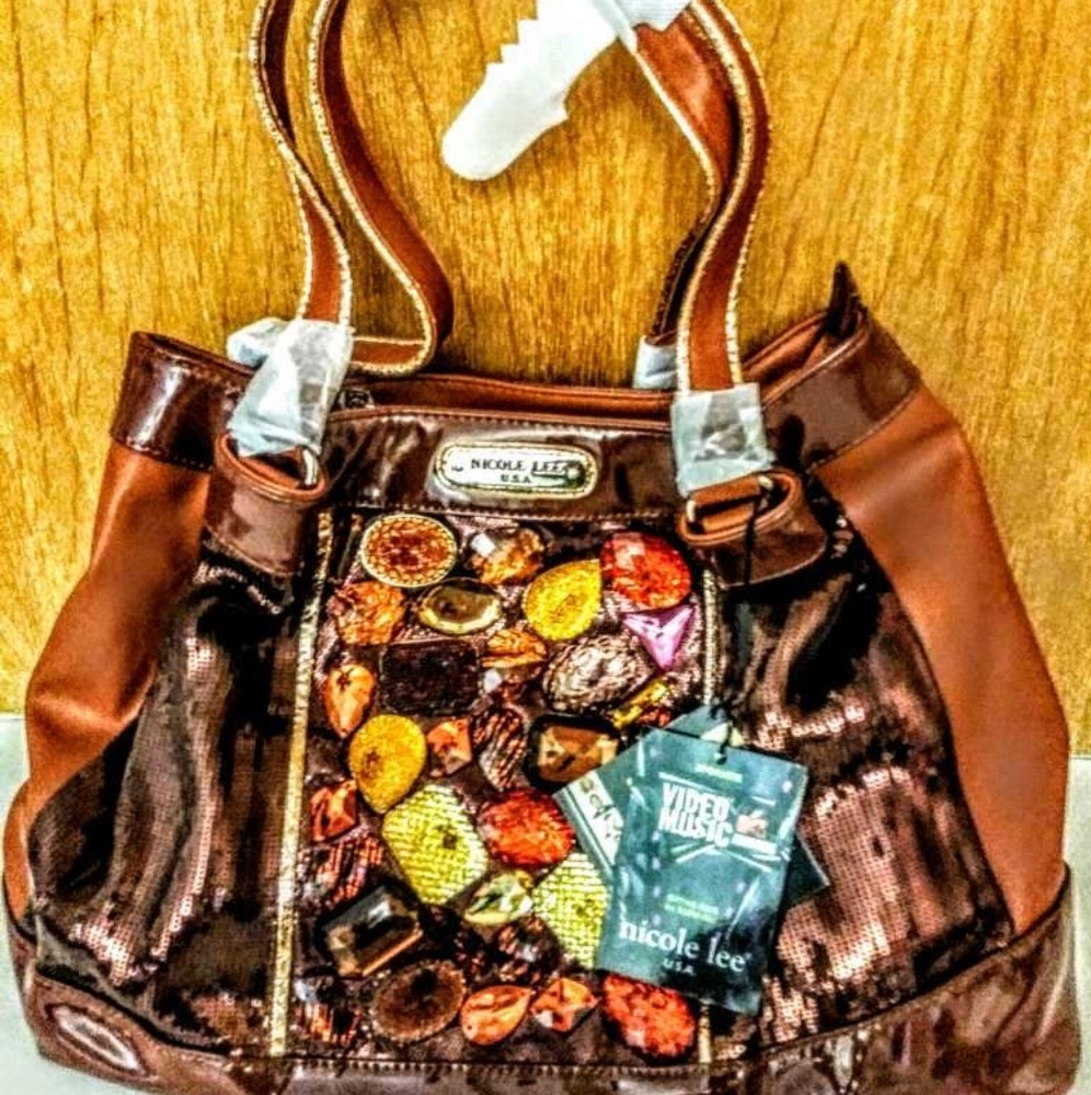 Unique Gold and Bronze Nicole Lee Bag